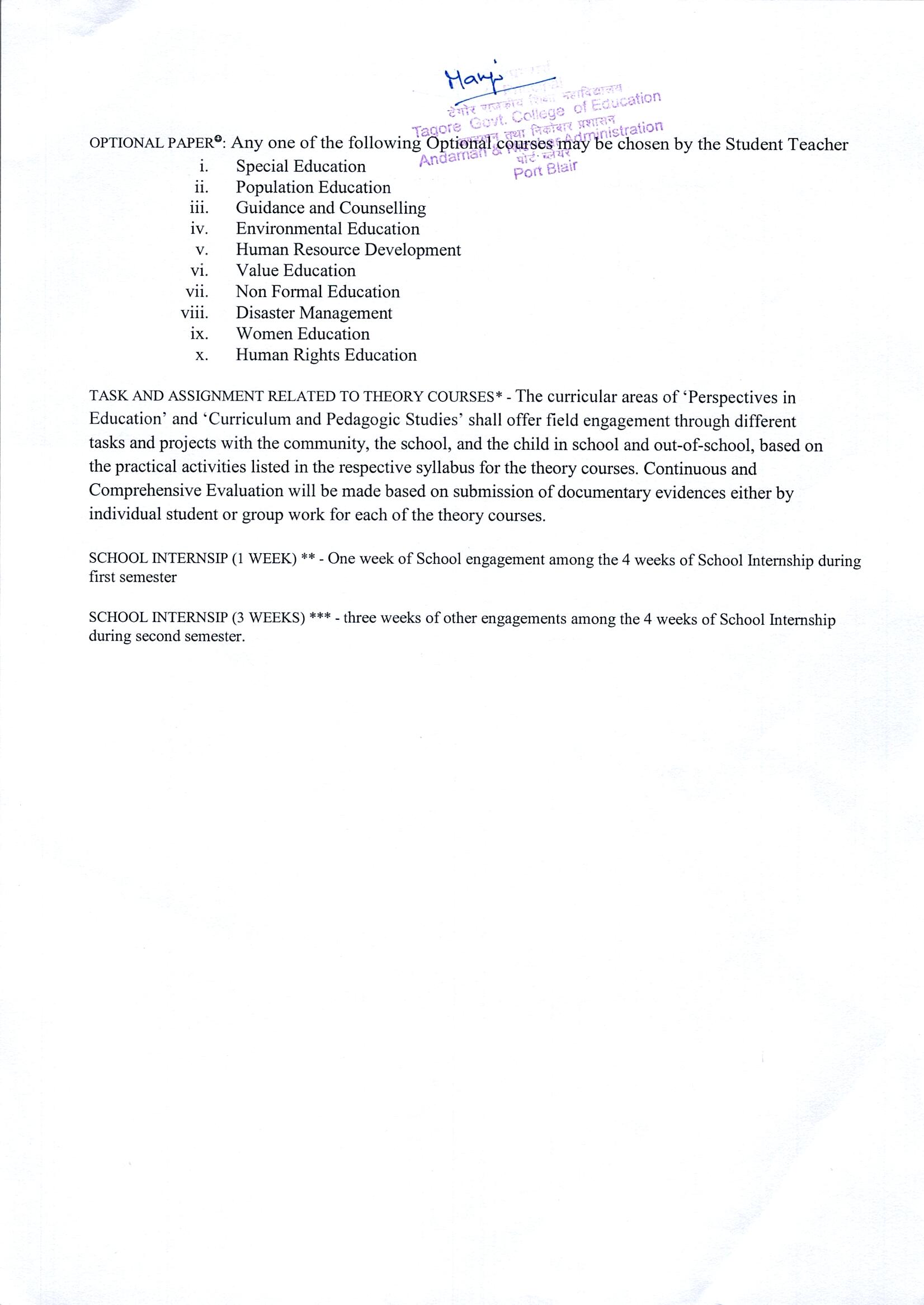Examination schedule page 5